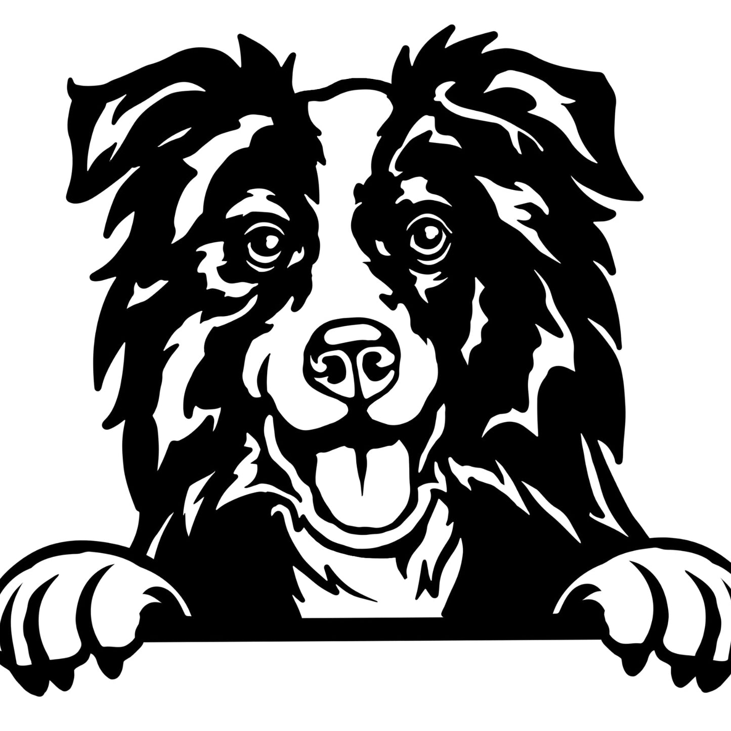 Border Collie - Wanddecoratie