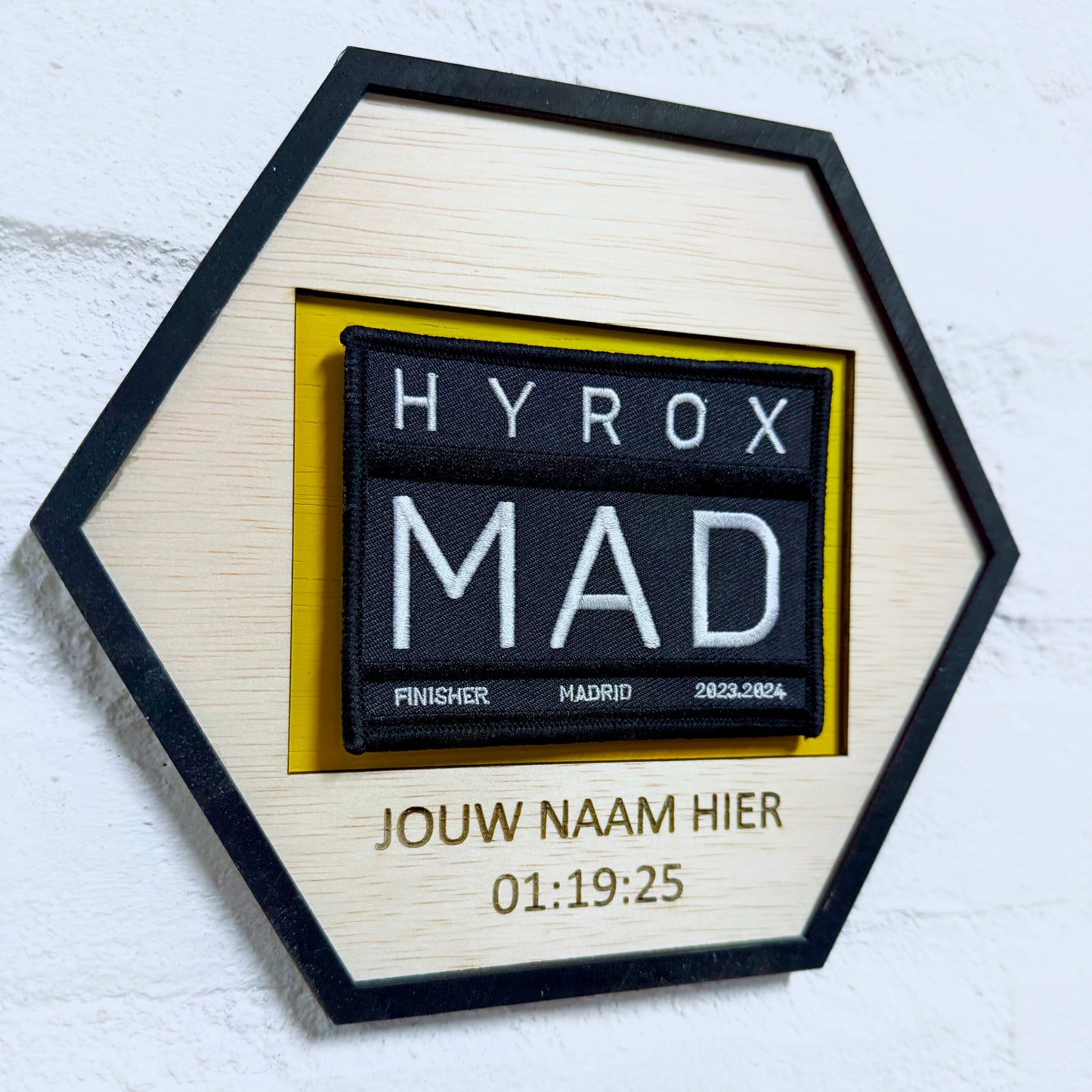 Hyrox Badge Houder - gepersonaliseerd - met stapelkorting!