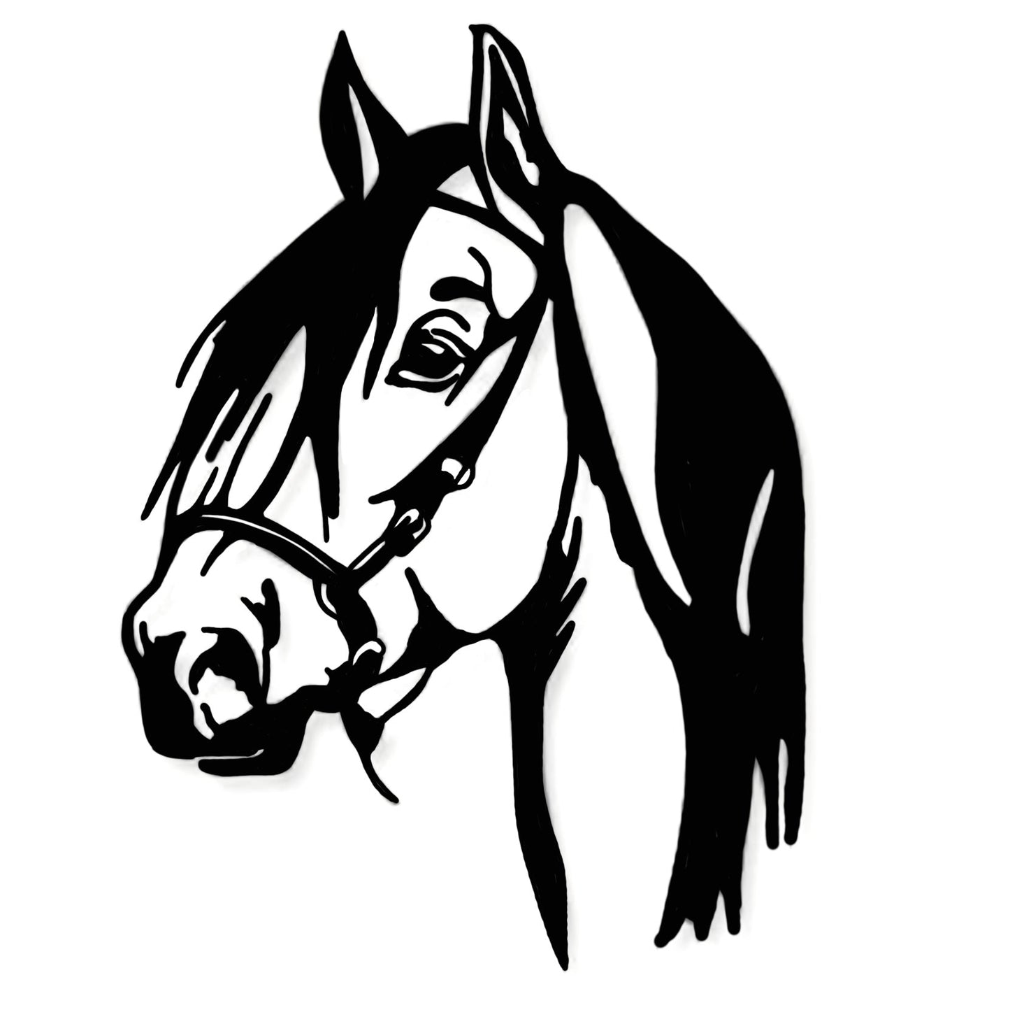 Paard met halster - Wanddecoratie