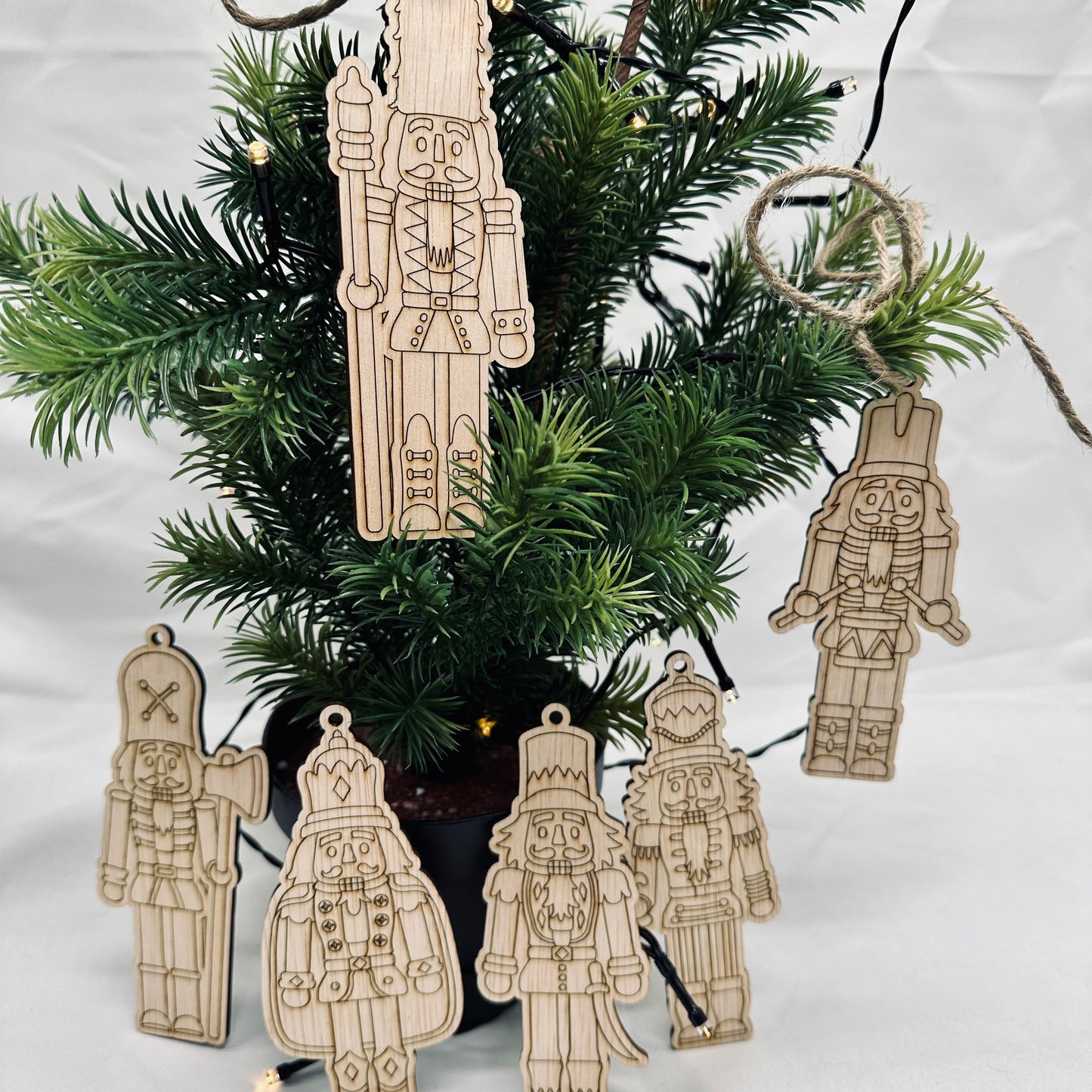 Notenkraker kerstmannen (set van 6)