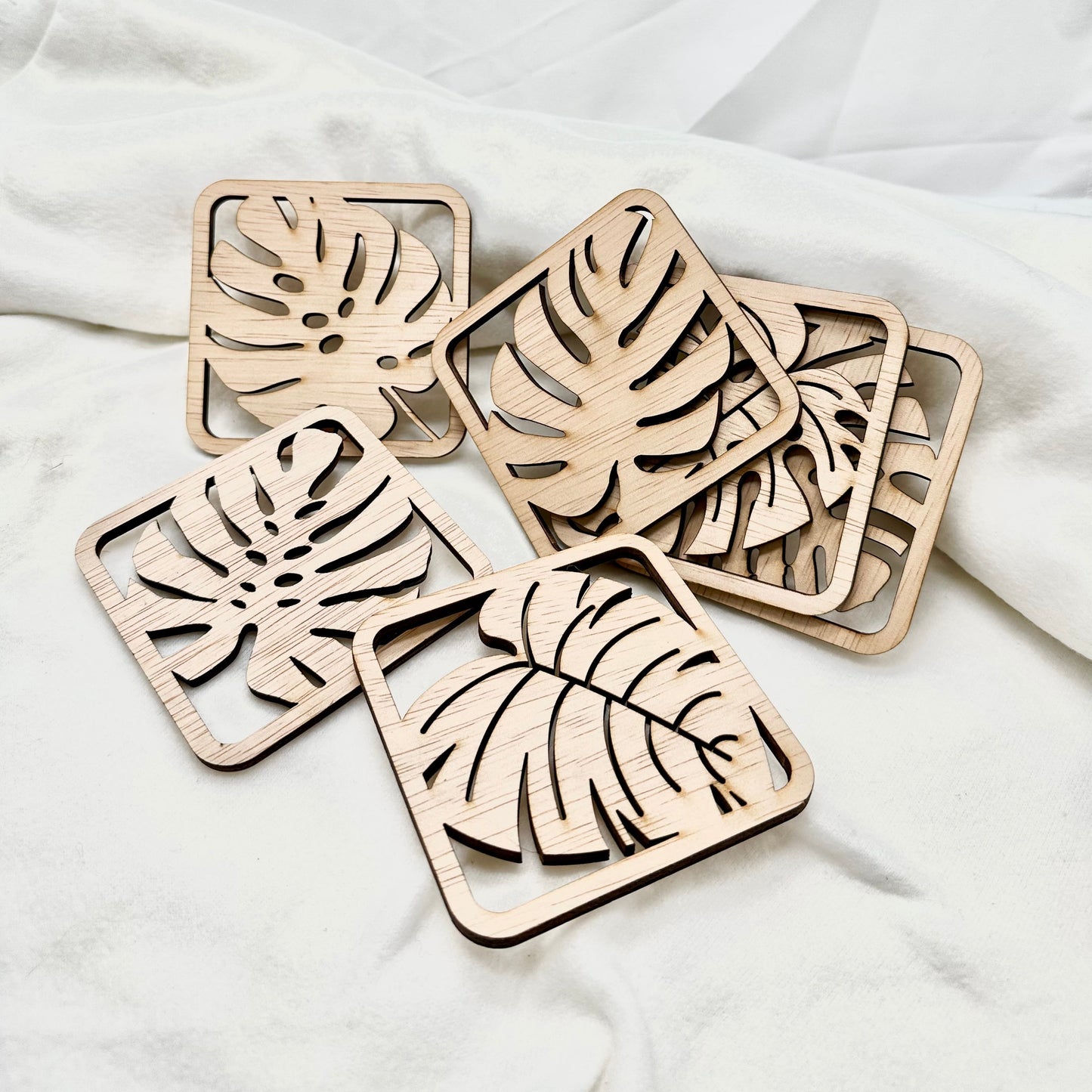 Onderzetters Monstera - set van 6