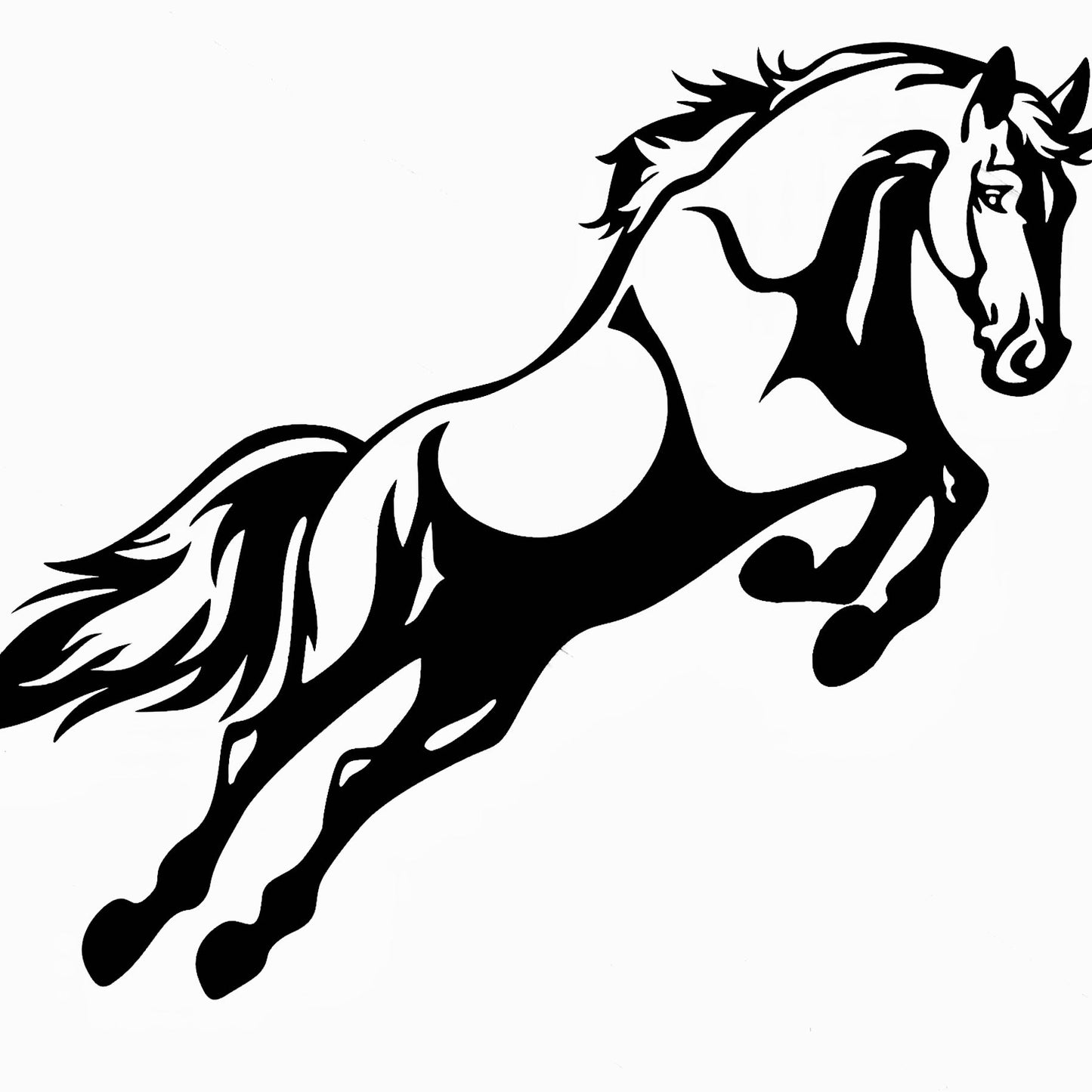 Springend paard - Wanddecoratie