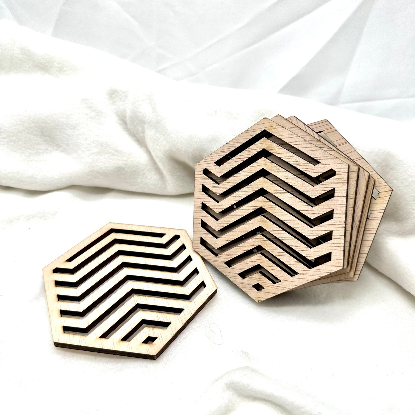 Onderzetters geometrisch - set van 6