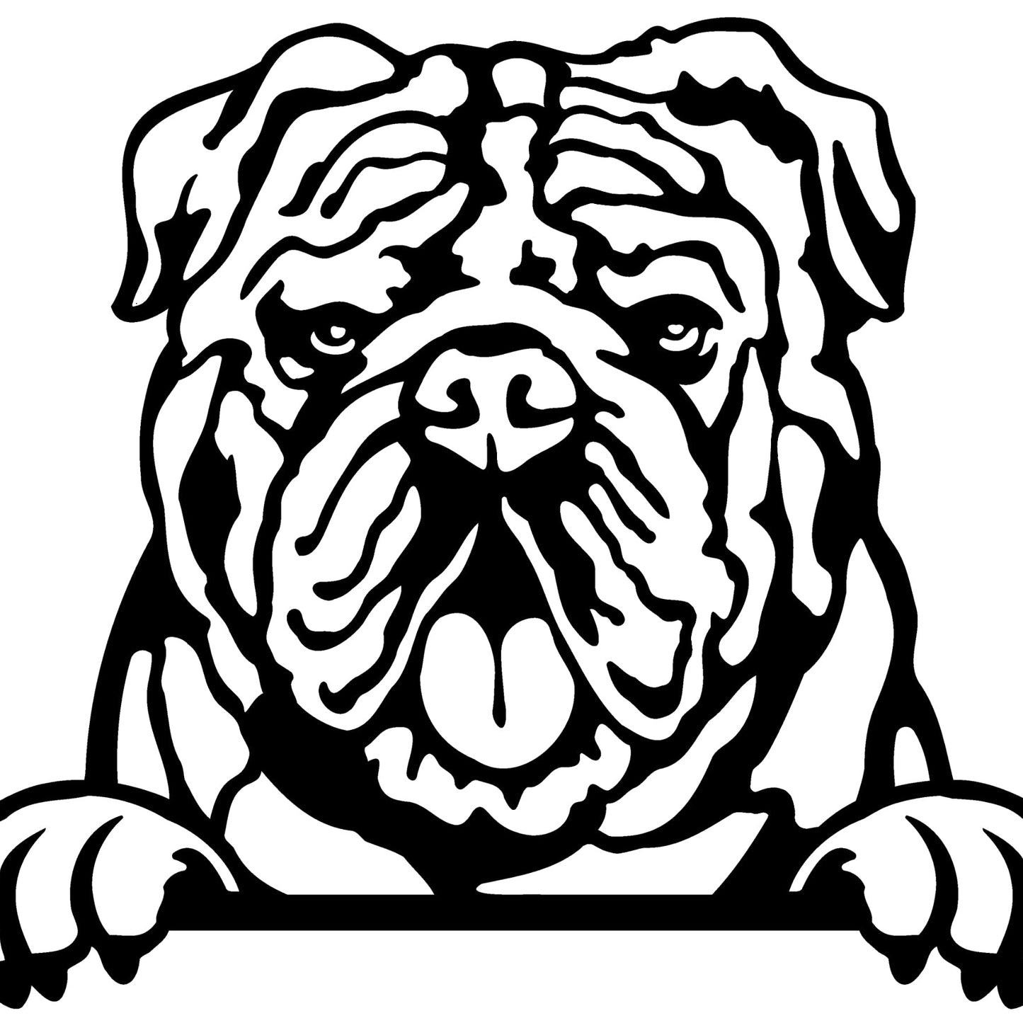 Engelse Bulldog - Wanddecoratie
