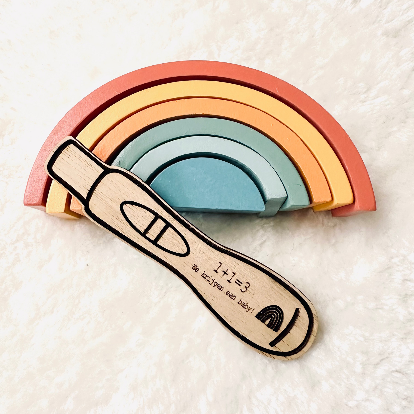 Zwangerschapstest - regenboog