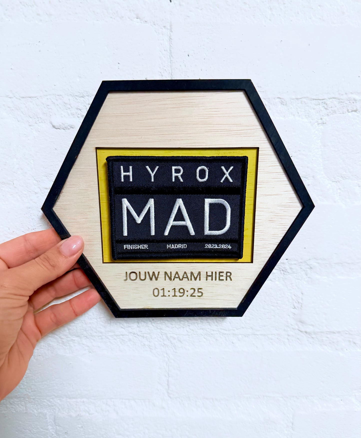 Hyrox Badge Houder - gepersonaliseerd - met stapelkorting!