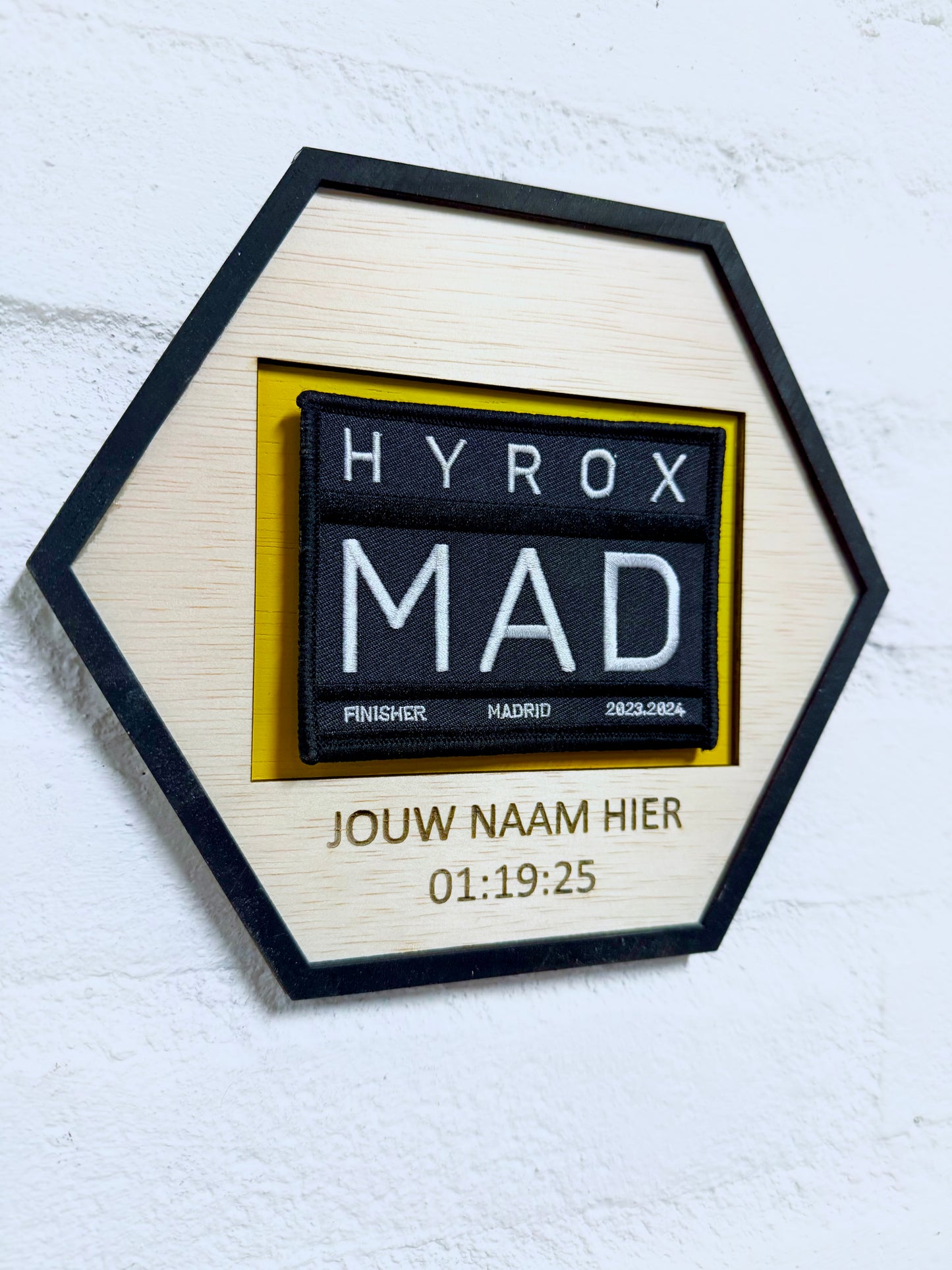 Hyrox Badge Houder - gepersonaliseerd - met stapelkorting!