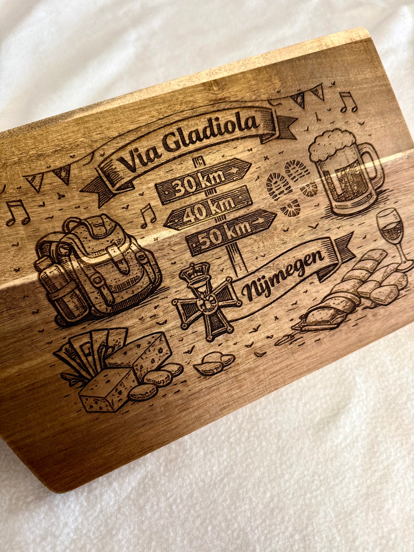 Nijmeegse Vierdaagse - Via Gladiola - Borrelplank