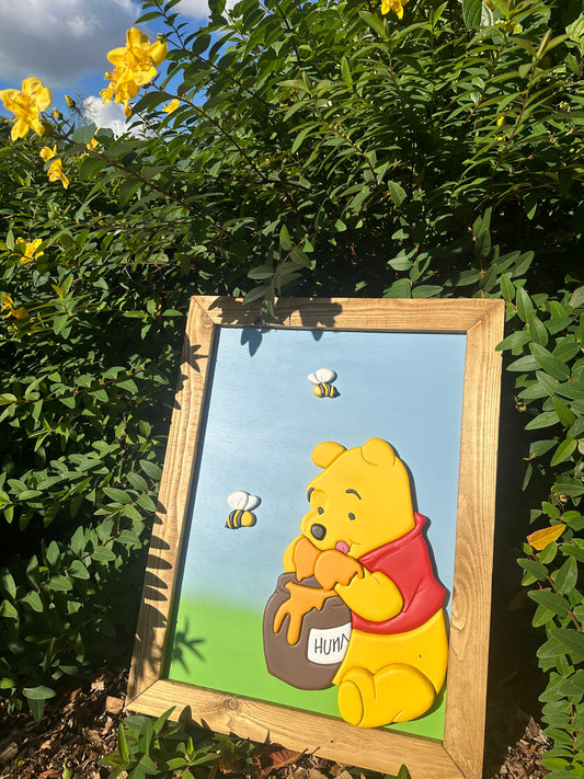 Winnie the Pooh - 3D Art - VERKOCHT