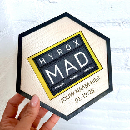 Hyrox Badge Houder - gepersonaliseerd - met stapelkorting!