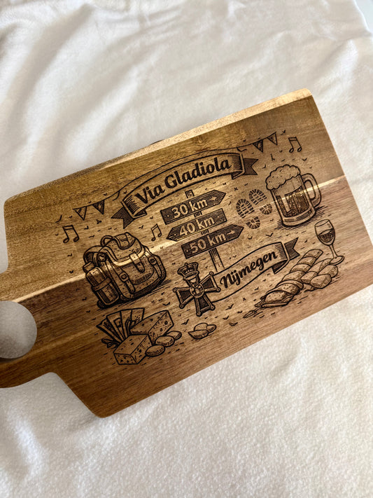 Nijmeegse Vierdaagse - Via Gladiola - Borrelplank